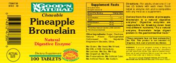 Good 'N Natural Chewable Pineapple Bromelain - supplement