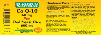 Good 'N Natural Co Q-10 60mg Plus Red Yeast Rice 600 mg - supplement
