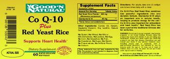 Good 'N Natural Co Q-10 Plus Red Yeast Rice - supplement