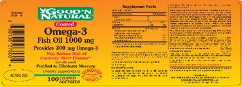 Good 'N Natural Coated Omega-3 Fish Oil 1000 mg - supplement