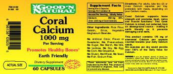 Good 'N Natural Coral Calcium 1000 mg - supplement