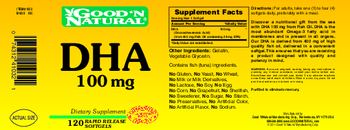 Good 'N Natural DHA 100 mg - supplement