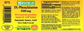 Good 'N Natural DL-Phenylalanine 500 mg - supplement