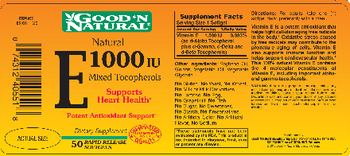 Good 'N Natural E 1000 IU - supplement