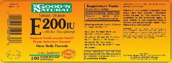 Good 'N Natural E 200 IU - supplement