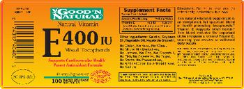 Good 'N Natural E 400 IU - supplement