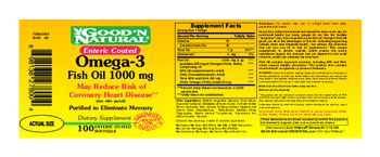 Good 'N Natural Enteric Coated Omega-3 Fish Oil 1000 mg - supplement