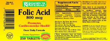 Good 'N Natural Folic Acid 800 mcg - supplement