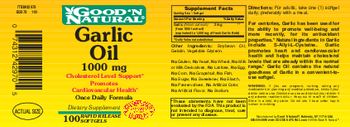 Good 'N Natural Garlic Oil 1000 mg - supplement