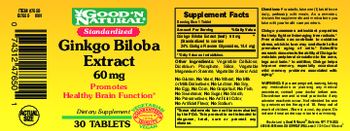Good 'N Natural Ginkgo Biloba Extract 60 mg - supplement