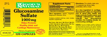 Good 'N Natural Glucosamine Sulfate 1000 mg - supplement