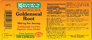 Good 'N Natural Goldenseal Root - supplement
