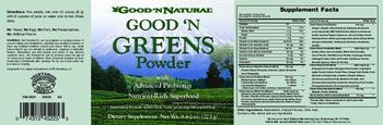 Good 'N Natural Good 'N Greens Powder With Advanced Probiotics - supplement
