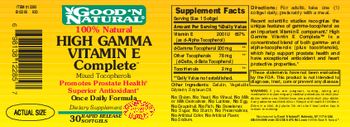 Good 'N Natural High Gamma Vitamin E Complete - supplement