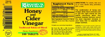 Good 'N Natural Honey And Cider Vinegar - supplement