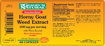 Good 'N Natural Horny Goat Weed Extract - supplement
