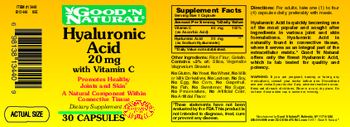 Good 'N Natural Hyaluronic Acid 20 mg With Vitamin C - supplement