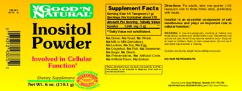 Good 'N Natural Inositol Powder - supplement