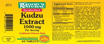 Good 'N Natural Kudzu Extract 1000 mg - supplement