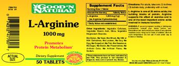 Good 'N Natural L-Arginine 1000 mg - supplement