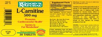 Good 'N Natural L-Carnitine 500 mg - supplement