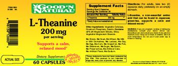Good 'N Natural L-Theanine 200 mg - supplement