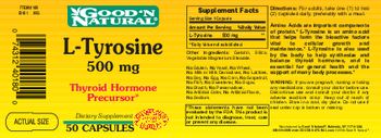 Good 'N Natural L-Tyrosine 500 mg - supplement