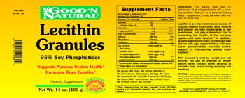 Good 'N Natural Lecithin Granules - supplement