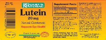Good 'N Natural Lutein 20 mg - supplement
