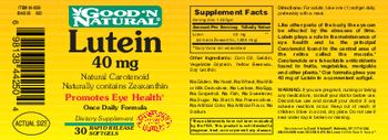 Good 'N Natural Lutein 40 mg - supplement