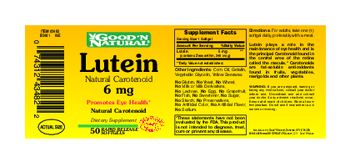 Good 'N Natural Lutein 6 mg - supplement