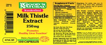 Good 'N Natural Milk Thistle Extract 250 mg - supplement