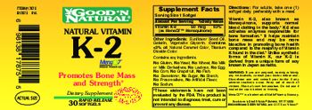 Good 'N Natural Natural Vitamin K-2 - supplement