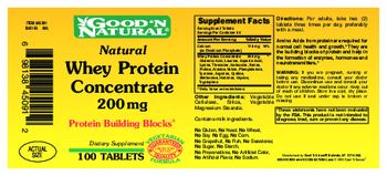 Good 'N Natural Natural Whey Protein Concentrate 200 mg - supplement