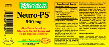 Good 'N Natural Neuro-PS 500 mg - supplement