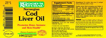 Good 'N Natural Norwegian Cod Liver Oil - supplement