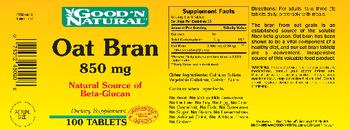 Good 'N Natural Oat Bran 850 mg - supplement