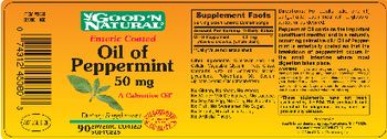 Good 'N Natural Oil Of Peppermint 50 mg - supplement