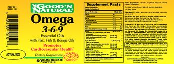 Good 'N Natural Omega 3-6-9 Essential Oils with Flax, Fish & Borage Oils - supplement