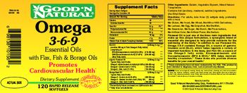 Good 'N Natural Omega 3-6-9 Essential Oils With Flax, Fish & Borage Oils - supplement