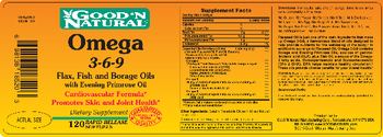 Good 'N Natural Omega 3-6-9 Flax, Fish And Borage Oils With Evening Primrose Oil - supplement