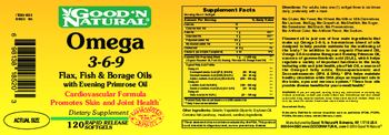 Good 'N Natural Omega 3-6-9 Flax, Fish & Borage Oils With Evening Primrose Oil - supplement
