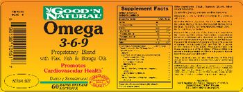 Good 'N Natural Omega 3-6-9 Proprietary Blend with Flax, Fish & Borage Oils - supplement