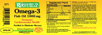 Good 'N Natural Omega-3 Fish Oil 1000 mg - supplement