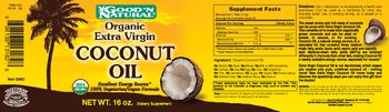 Good 'N Natural Organic Extra Virgin Coconut Oil - supplement