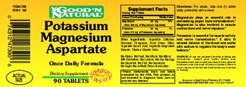 Good 'N Natural Potassium Magnesium Aspartate - supplement