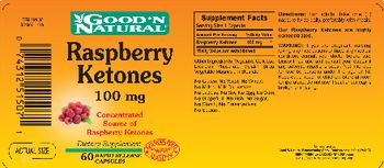 Good 'N Natural Raspberry Ketones 100 mg - supplement