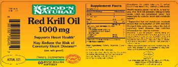Good 'N Natural Red Krill Oil 1000 mg - supplement