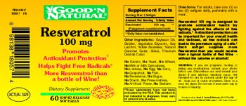 Good 'N Natural Resveratrol 100 mg - supplement