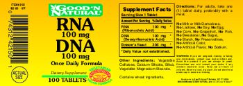 Good 'N Natural RNA 100 mg DNA 100 mg - supplement